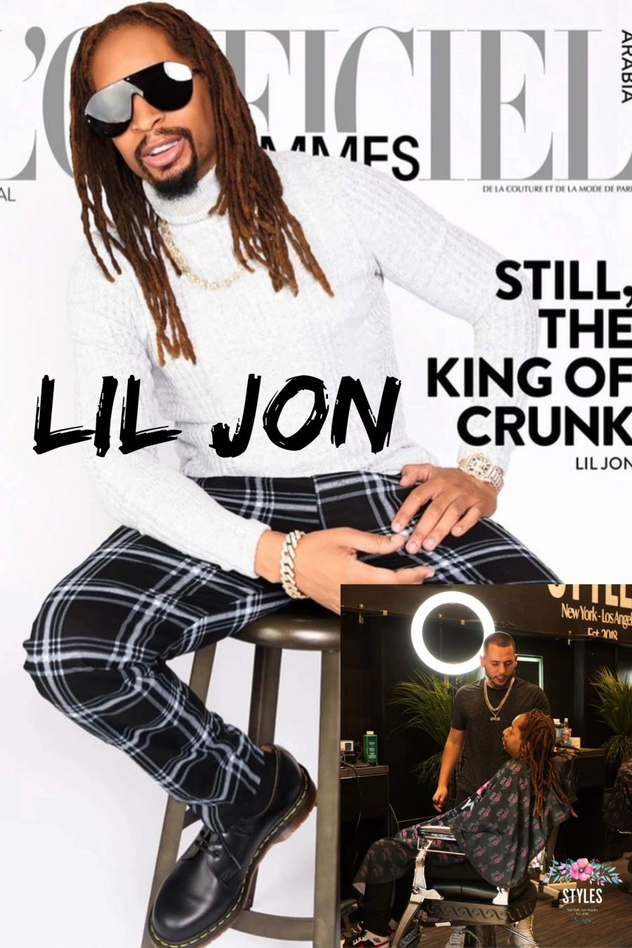 Lil Jon at Styles Barber Lounge