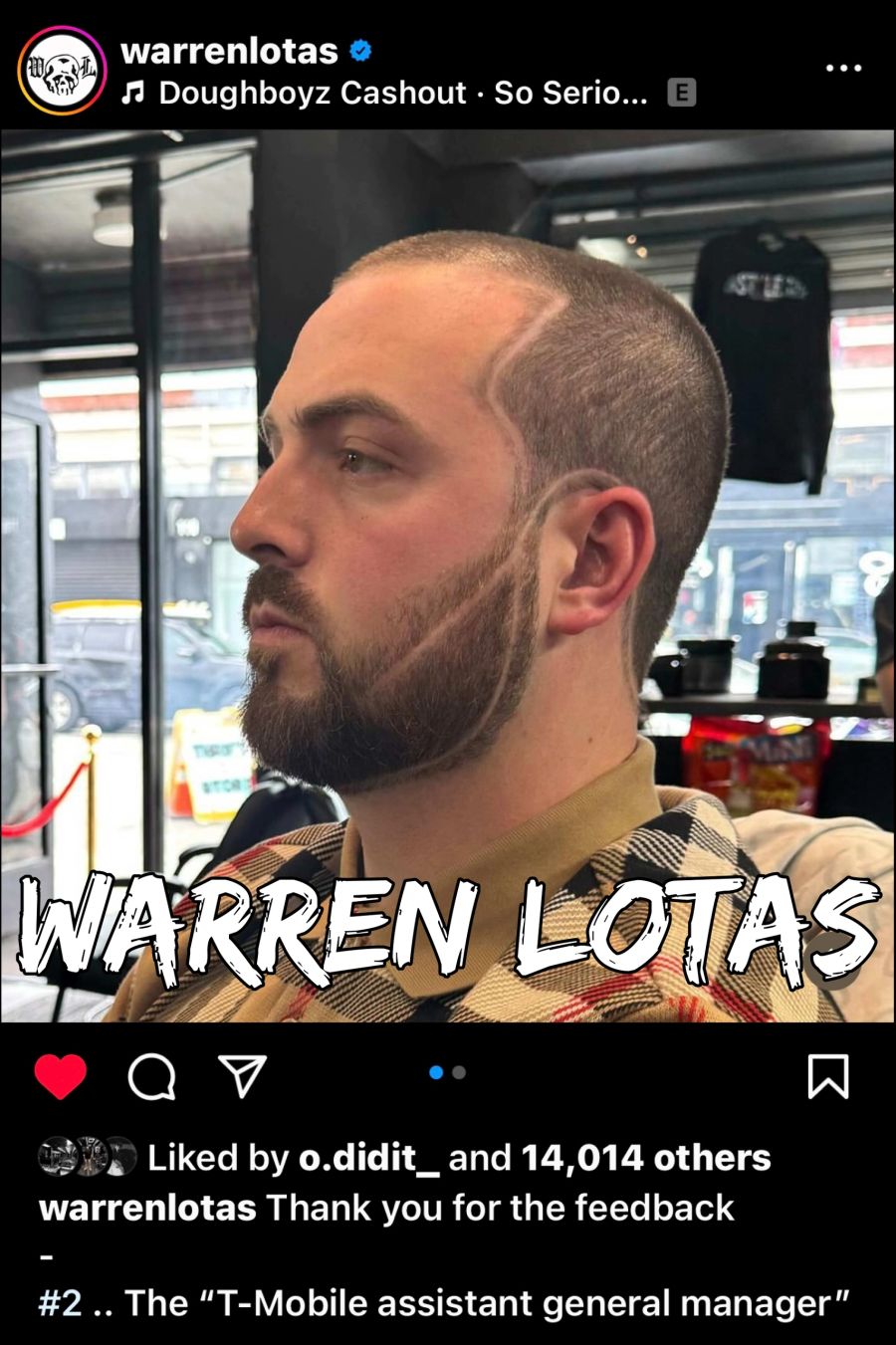Warren Lotas at Styles Barber Lounge